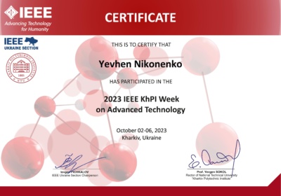 Certificate_KhPIWeek2023-Yevhen Nikonenko