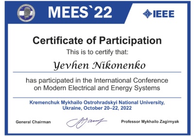 MEES 2022 Yevhen Nikonenko