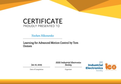 certificate – learning webinar 2023